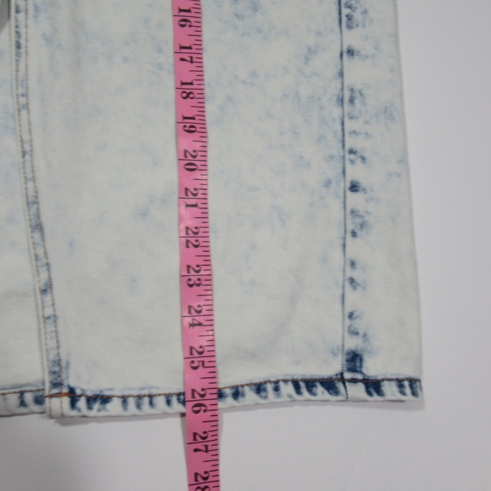 Wild Fable Acid Wash Split Front Denim Skirt Size 4 - Picture 13 of 16